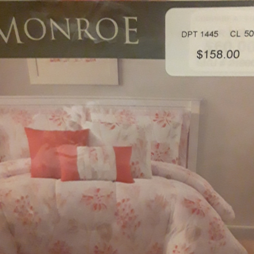Seven piece comforter set